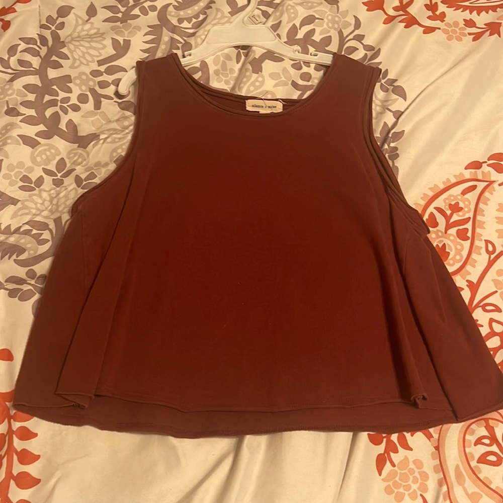 Silence + Noise Maroon Top